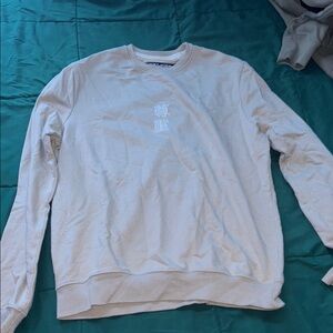 Men's White Crewneck Sweater